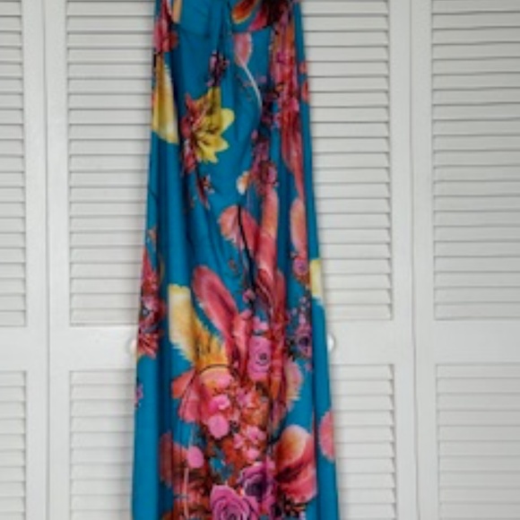 Lucas & Emma Fashion Dresses | Lucas & Emma Full Length Dress | Color: Blue/Orange | Size: M | Gbearmchy's Closet